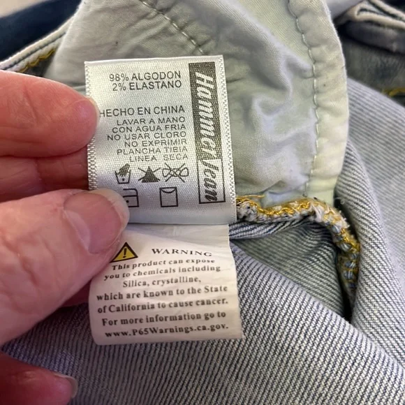 Hammer Jeans Women's High Rise Mom Jeans  Light Wash Tapered Denim Size 15 - Picture 6 of 6